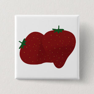 Chapa Cuadrada Fresas Frescas y Maduras Regalo de Frutas