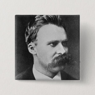 Chapa Cuadrada Friedrich Wilhelm Nietzsche (1844-1900) 1873 (b/w