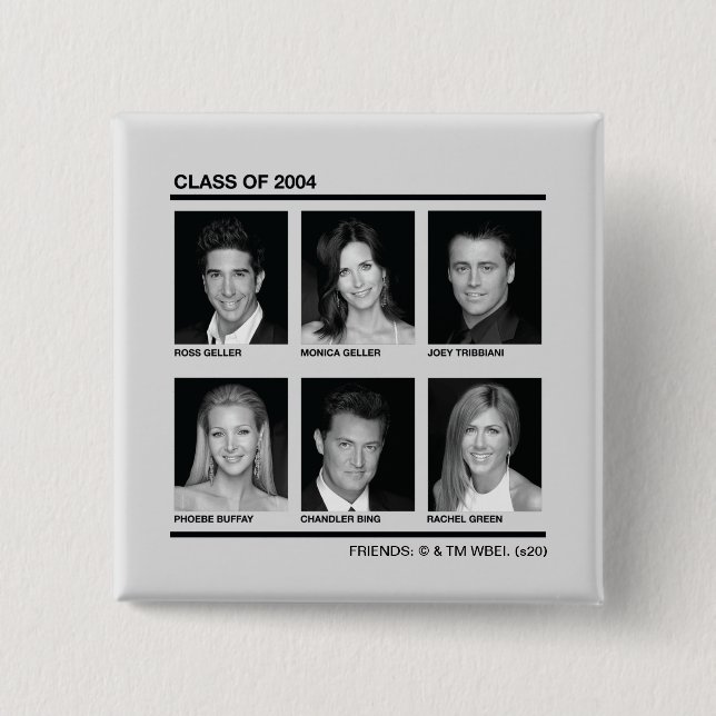 Chapa Cuadrada FRIENDS™ | Clase de 2004 (Anverso)