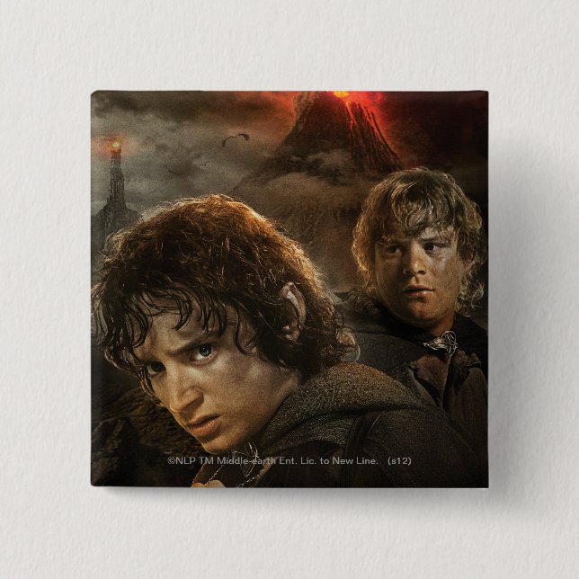 Chapa Cuadrada FRODO™ y Samwise (Anverso)