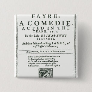 Chapa Cuadrada Frontispiece a 'Bartholomew Fair