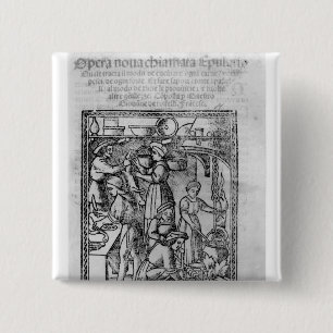 Chapa Cuadrada Frontispiece a un libro italiano del cocinero