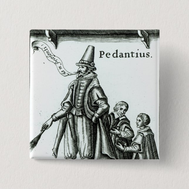 Chapa Cuadrada Frontispiece de 'Pedantius (Anverso)