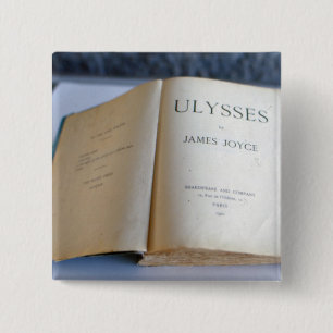 Chapa Cuadrada Frontispiece de "Ulises" por James Joyce