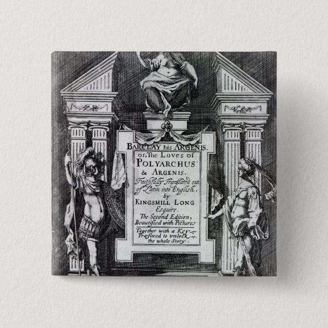 Chapa Cuadrada Frontispiece para "Argenis" por Juan Barclay (Anverso)