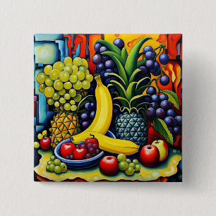 Chapa Cuadrada Frutos surrealistas 13