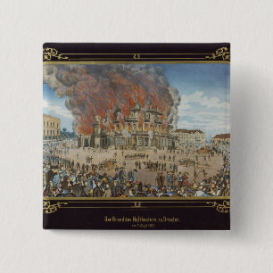 Chapa Cuadrada Fuego en el teatro real en Dresden