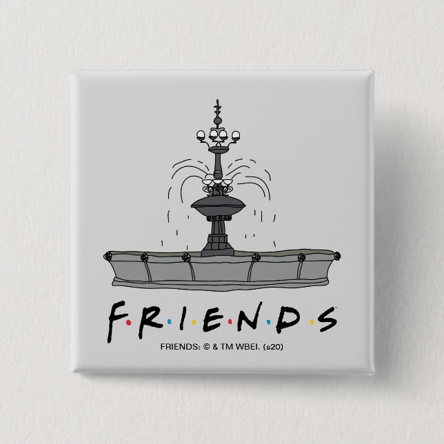 Chapa Cuadrada Fuente de FRIENDS™ (Anverso)