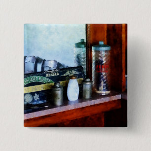 Chapa Cuadrada Fuentes del peluquero