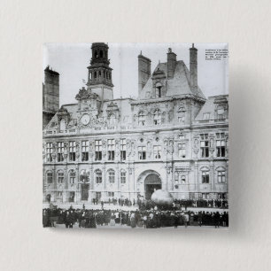 Chapa Cuadrada Fuera del hotel de Ville