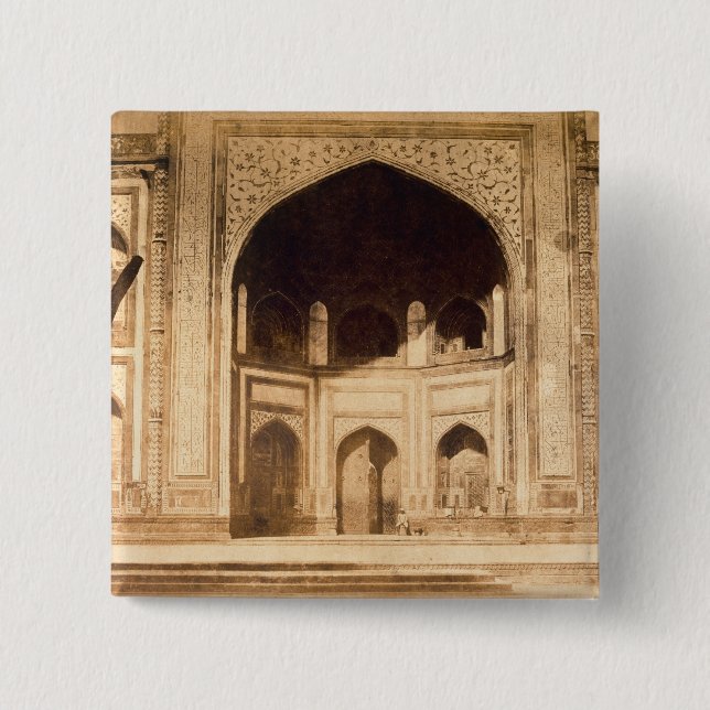 Chapa Cuadrada Fuera del Taj Mahal, ilustrado probablemente en el (Anverso)
