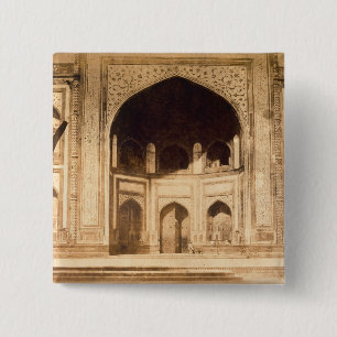 Chapa Cuadrada Fuera del Taj Mahal, ilustrado probablemente en el