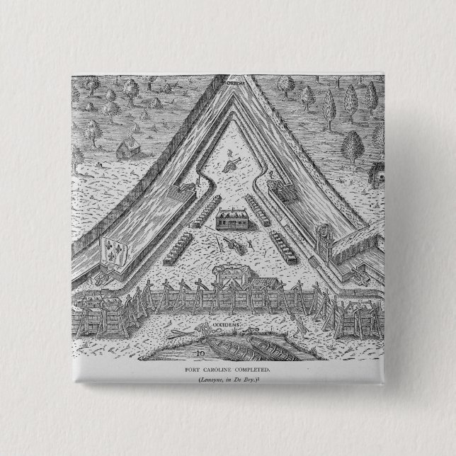 Chapa Cuadrada Fuerte Caroline terminada (Anverso)