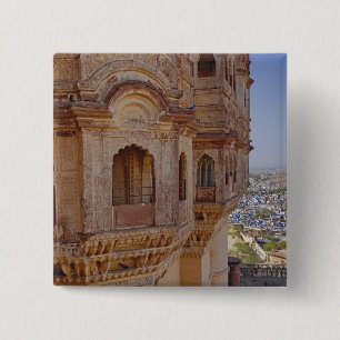 Chapa Cuadrada Fuerte de Mehrangarh dominando Jodhpur, El Azul
