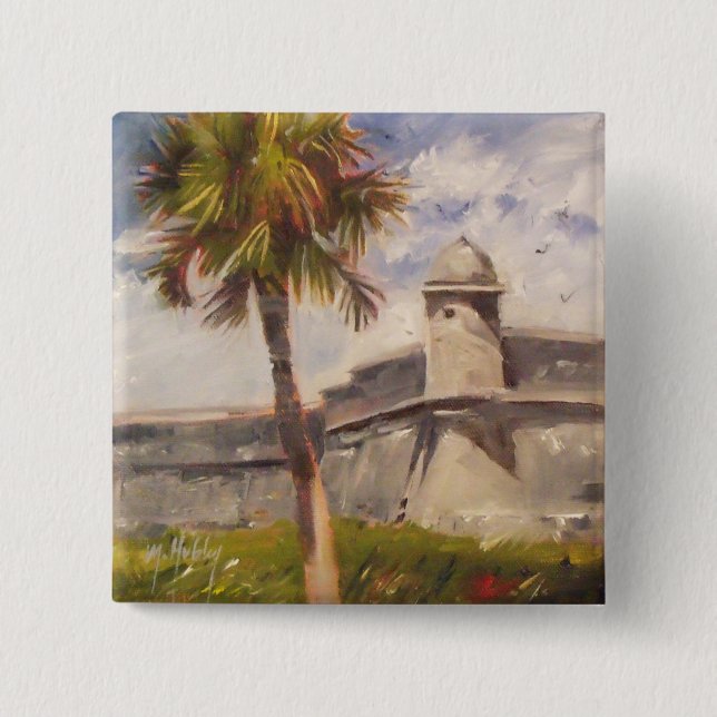 Chapa Cuadrada Fuerte de San Agustín - Castillo de san Marcos (Anverso)