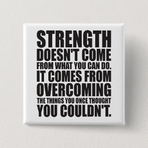 Chapa Cuadrada Fuerza - Palabras Motivacionales