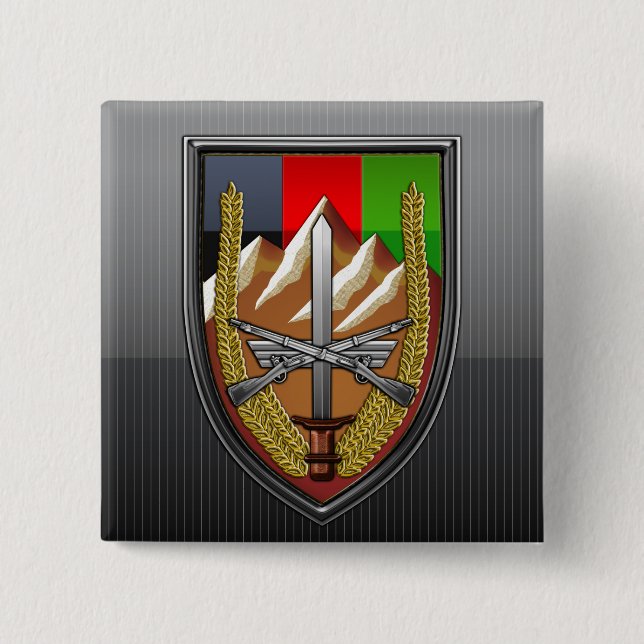 Chapa Cuadrada Fuerzas de los Estados Unidos Afganistán (Anverso)