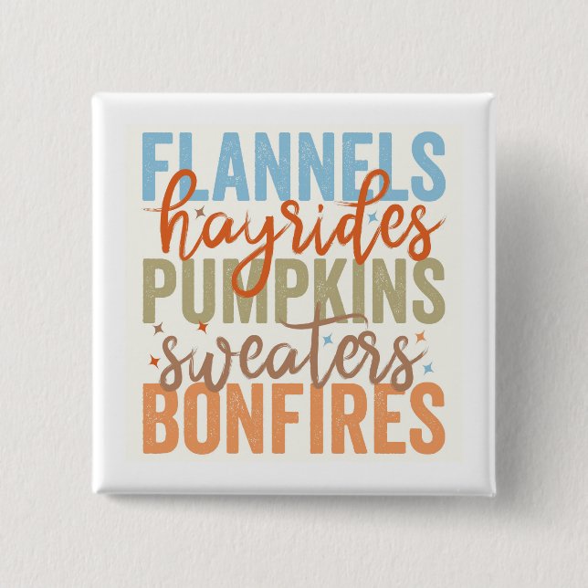 Chapa Cuadrada Fun Fall Vibes (Anverso)