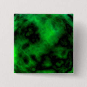 Chapa Cuadrada Funky Neon Green Emerald Halloween Resumen