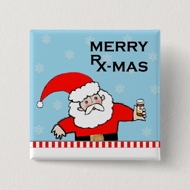 Chapa Cuadrada Funny Pharmacist (Anverso)