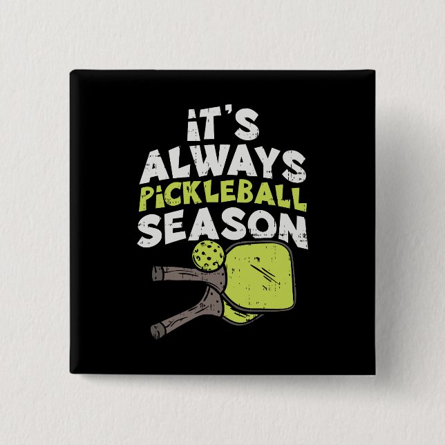 Chapa Cuadrada Funny Pickleball (Anverso)