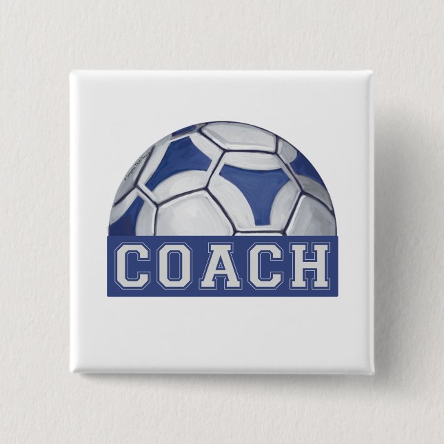 Chapa Cuadrada Futbal Coach (Anverso)