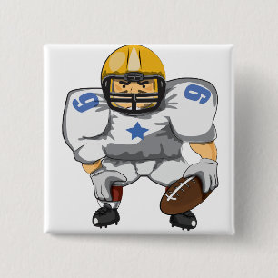 Chapa Cuadrada Futbolista americano