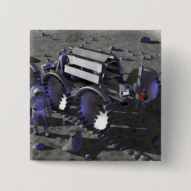 Chapa Cuadrada Futuras misiones de exploración espacial 10 (Anverso)