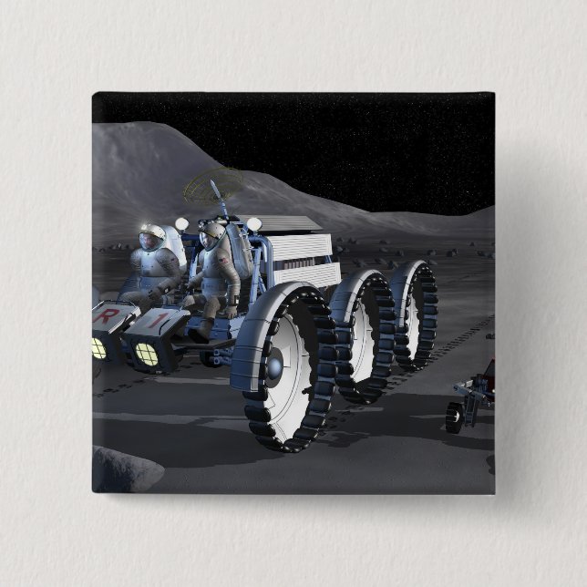 Chapa Cuadrada Futuras misiones de exploración espacial 8 (Anverso)