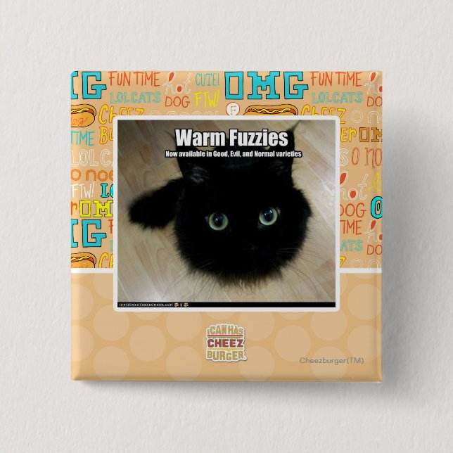 Chapa Cuadrada Fuzzies caliente (Anverso)