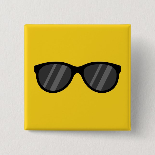 Chapa Cuadrada Gafas de sol de Personalizado Guay (Anverso)