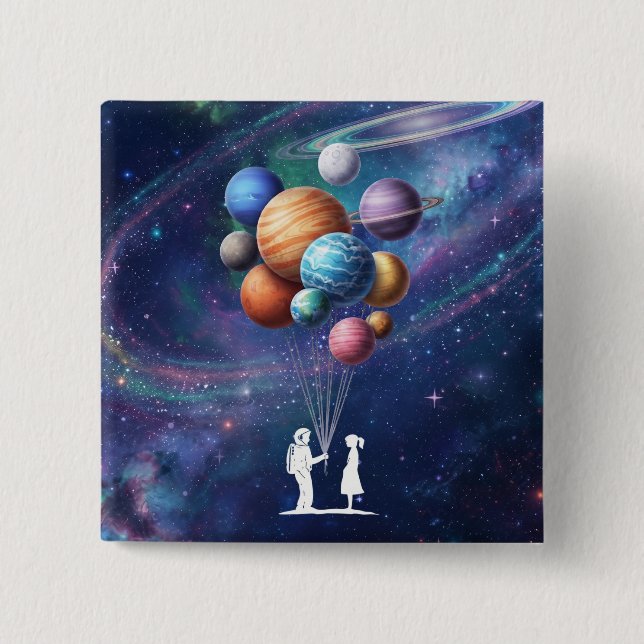 Chapa Cuadrada Galaxia (Anverso)