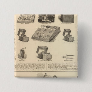 Chapa Cuadrada Galvano Faradic Manufacturing Company Bickford