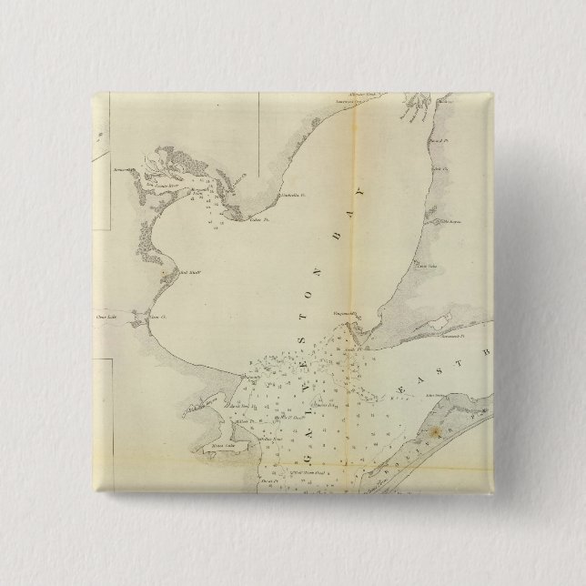 Chapa Cuadrada Galveston Bay, Texas (Anverso)