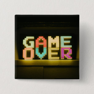 Chapa Cuadrada Game Over Cute Simple Pixel Art Pixel Arts Easy De
