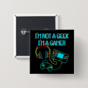 Chapa Cuadrada Gamer Retro Neon