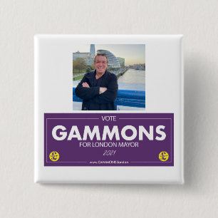 Chapa Cuadrada Gammons para la placa de apoyo del alcalde de Lond
