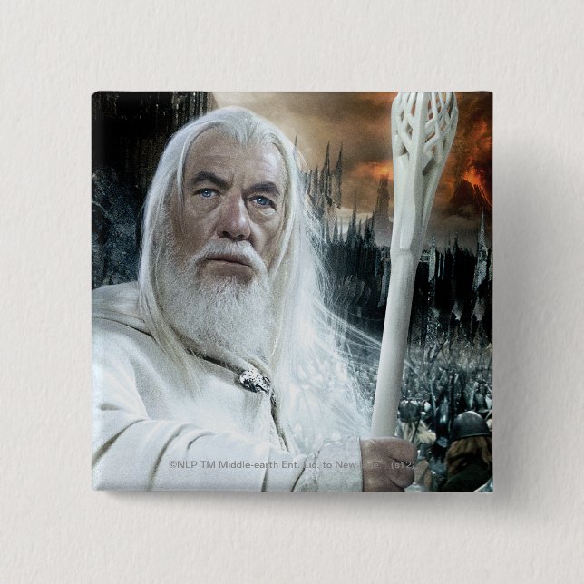 Chapa Cuadrada GANDALF™ con personal (Anverso)