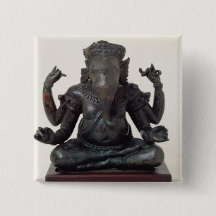 Chapa Cuadrada Ganesh, último 12th-early siglo XIII, Angkor