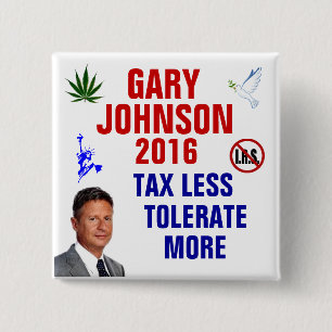 Chapa Cuadrada Gary Johnson 2016