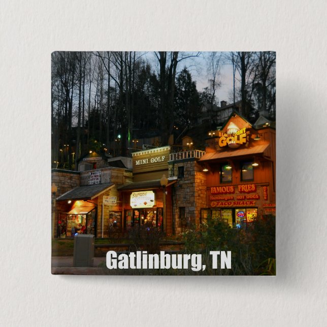 Chapa Cuadrada Gatlinburg, Tennessee (Anverso)