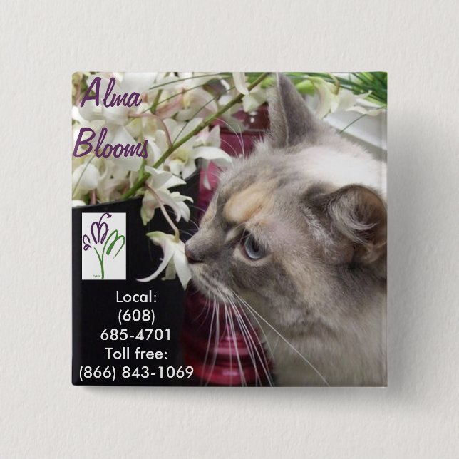 Chapa Cuadrada Gato (Anverso)