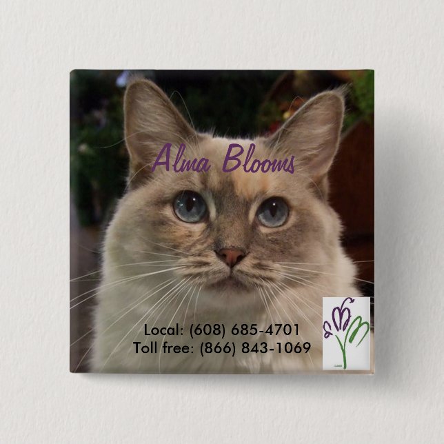 Chapa Cuadrada Gato (Anverso)