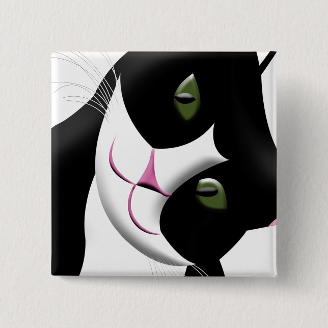 Chapa Cuadrada Gato de corte (Anverso)