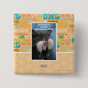 Chapa Cuadrada Gato de Smartmouth