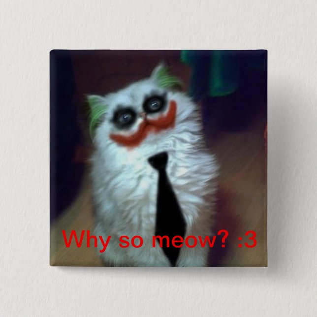 Chapa Cuadrada Gato del comodín (Anverso)