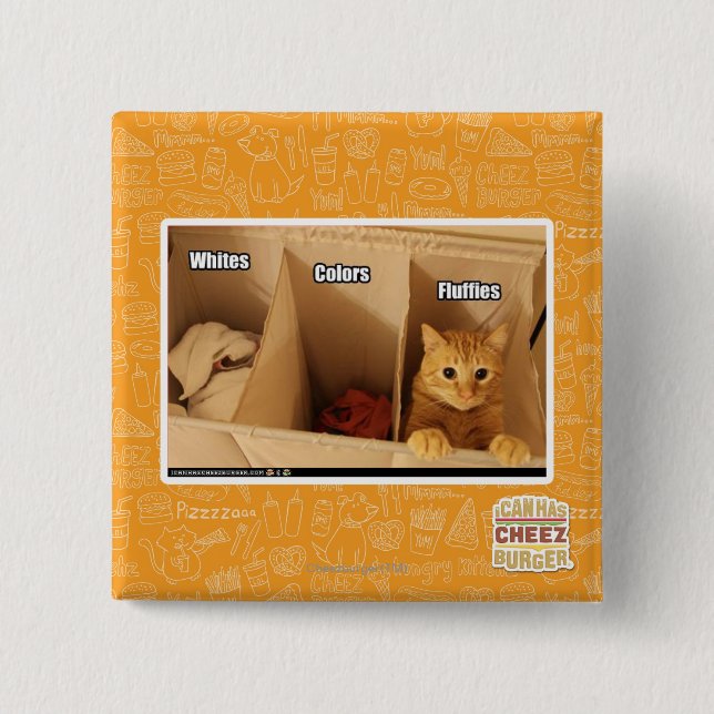 Chapa Cuadrada Gato del lavadero (Anverso)