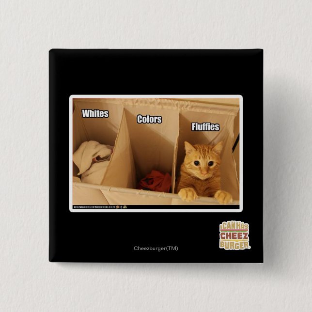 Chapa Cuadrada Gato del lavadero (Anverso)