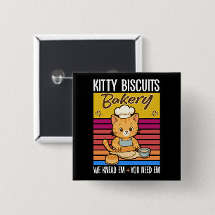 Chapa Cuadrada Gato Kneading Baker Kitty Biscuits Los Amamos