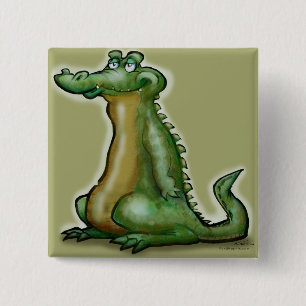 Chapa Cuadrada Gator Dude